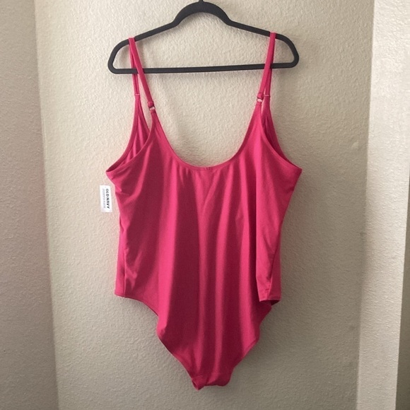 Old Navy Pink One Piece Swimsuit Plus Size 3X Barbie Barbiecore A16 - Picture 7 of 9